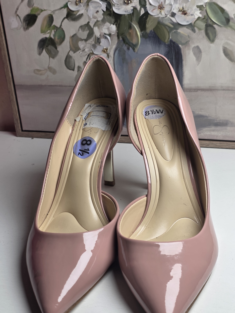 Women’s Pointed Toe Patent Pink High Heels